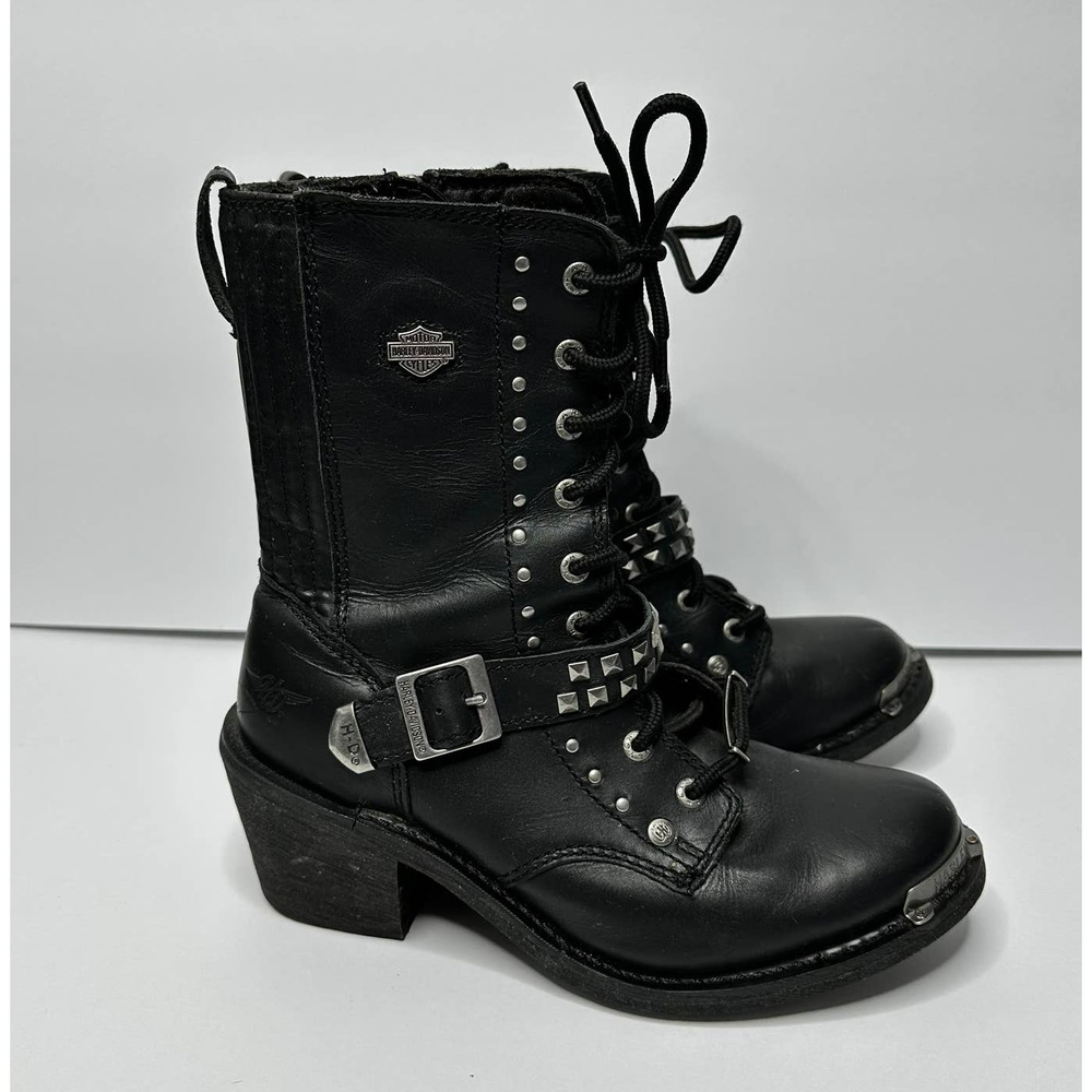 Harley-Davidson Black Combat Boots
